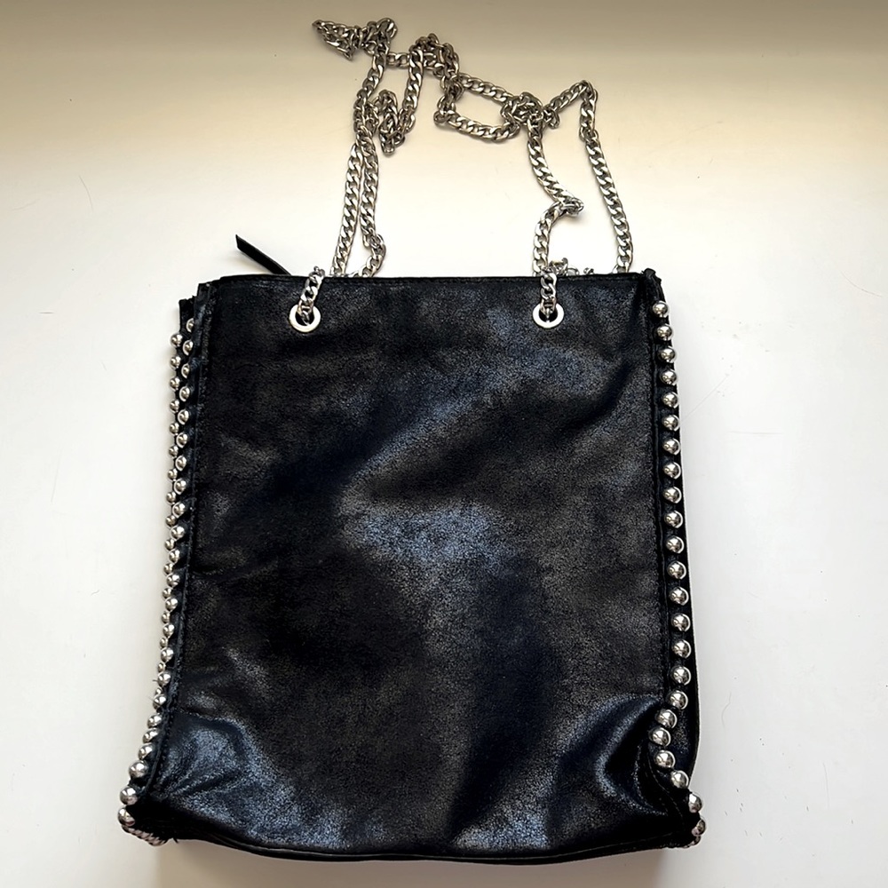 Zara Chain Strap Purse with Studded Silver Sides - Picture 2 of 10